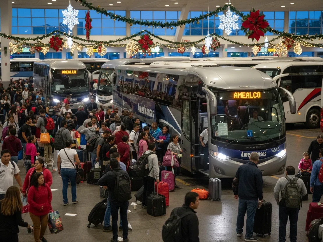cómo viajar en autobús durante las fiestas
