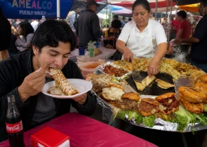 guía gastronómica en autobús