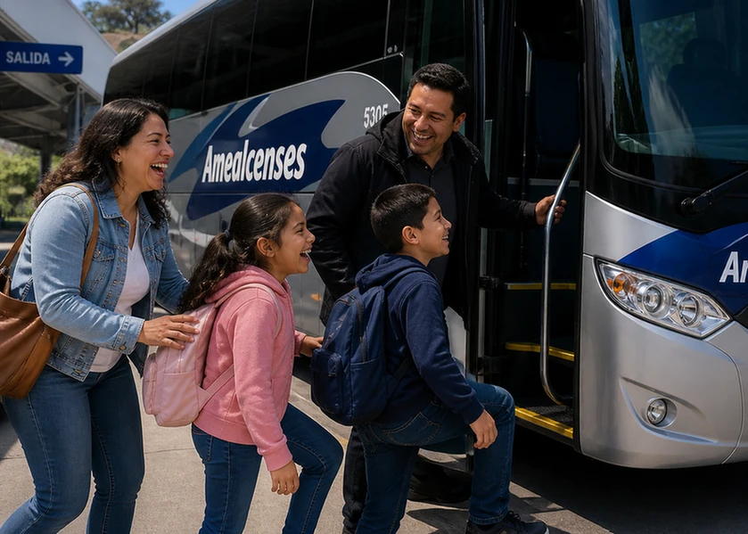 Día Internacional de las Familias viajar en autobús