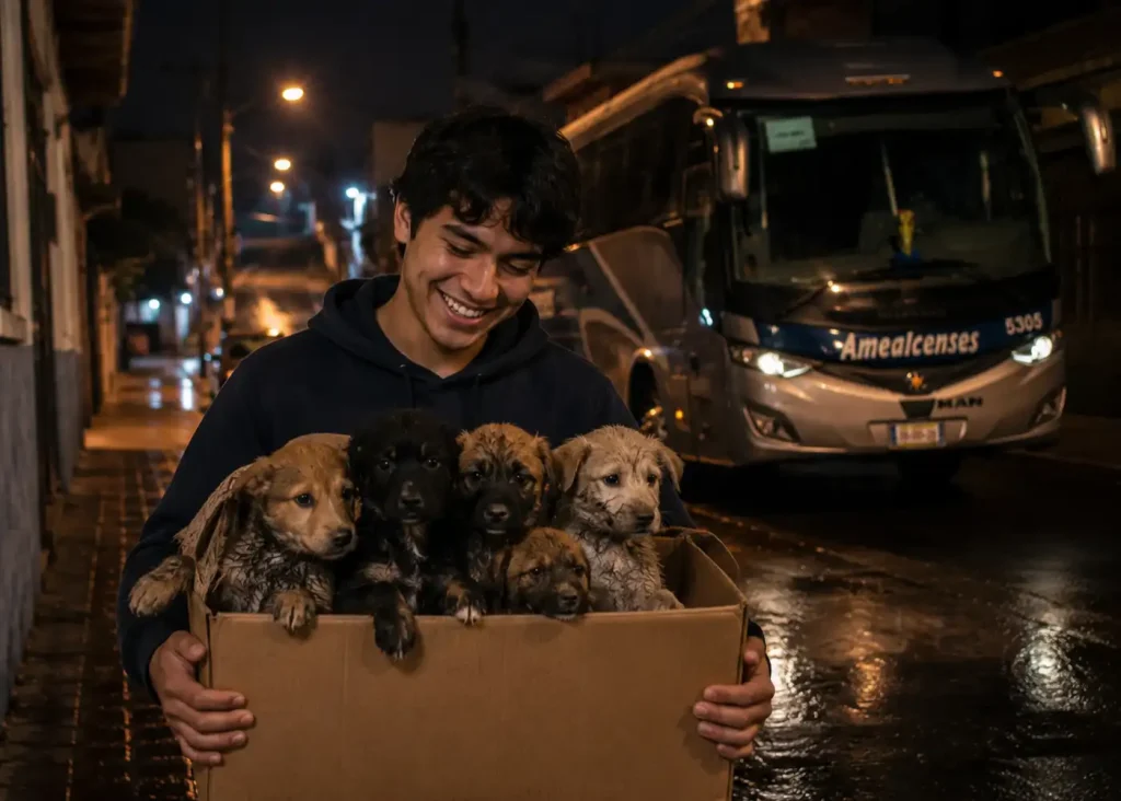 Perro callejero recibiendo atención y cuidados durante una jornada de bienestar animal