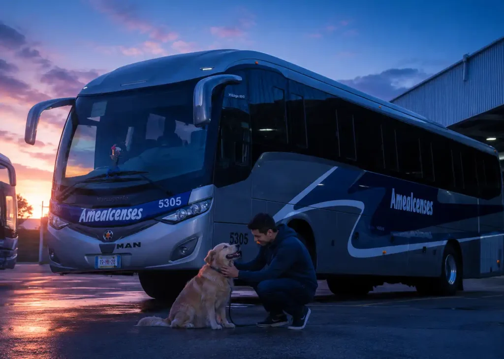 Familia disfrutando tiempo de calidad junto a su perro