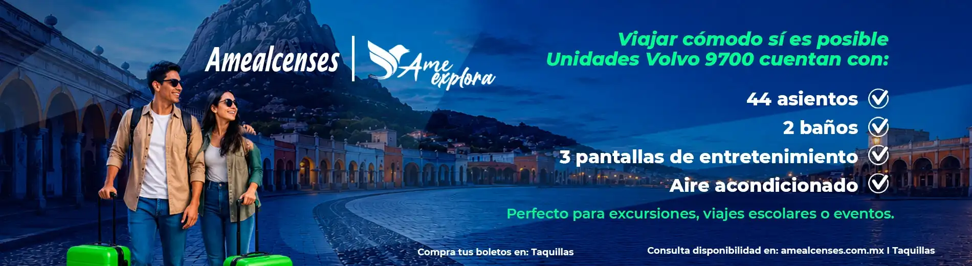 Viaja cómodo y seguro con Amealcenses